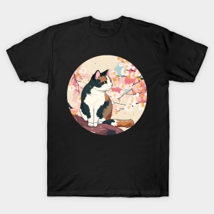 Kawaii Cats Cherry Blossom - Cute Japanese Sakura T-Shirt